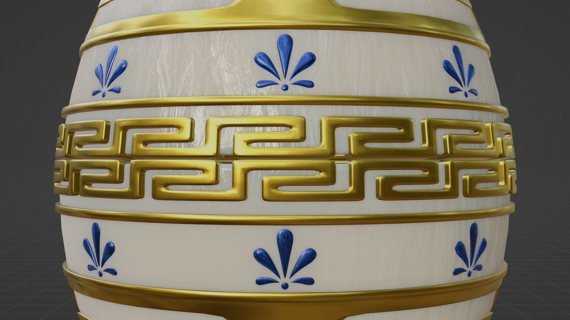Faberge Egg - Ancient Greek Symbols 3D model_5
