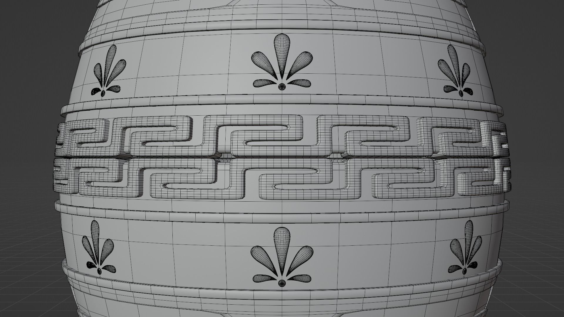 Faberge Egg - Ancient Greek Symbols 3D model_7