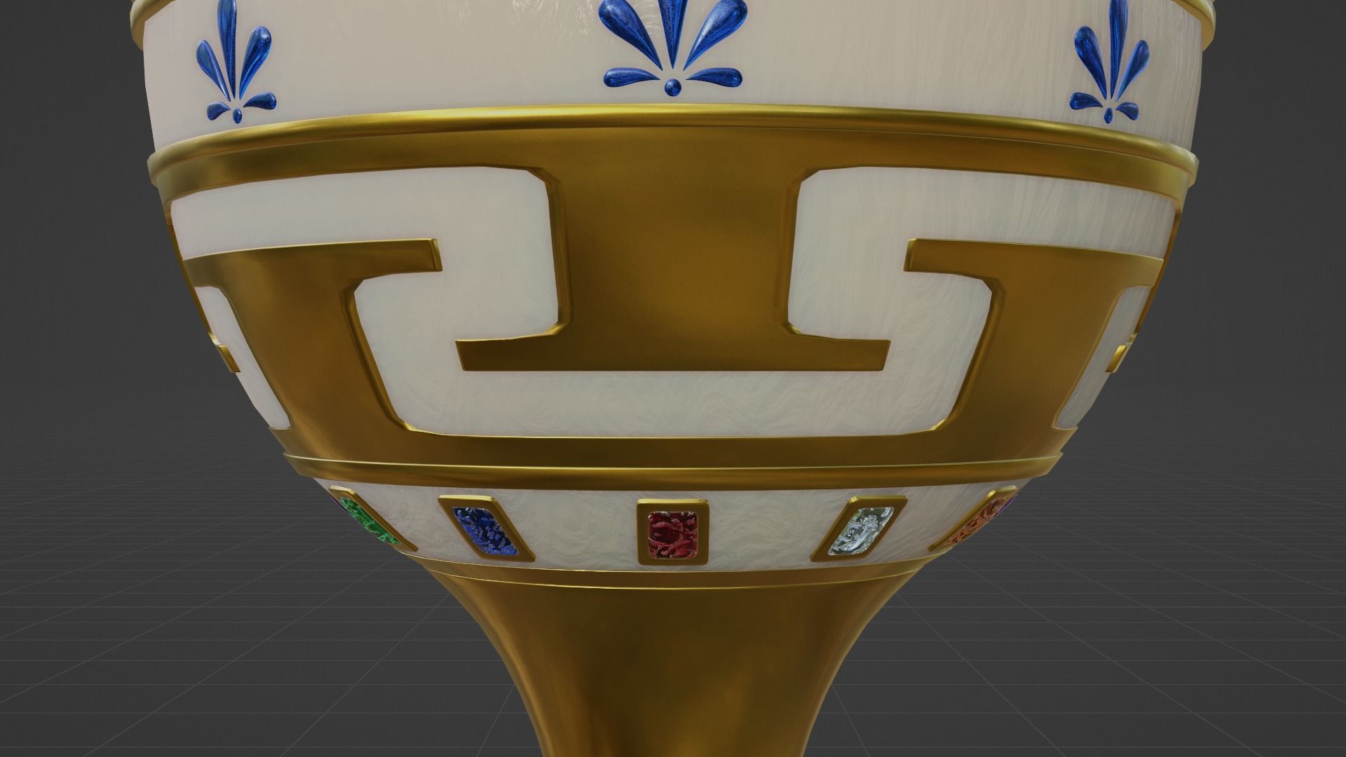 Faberge Egg - Ancient Greek Symbols 3D model_8