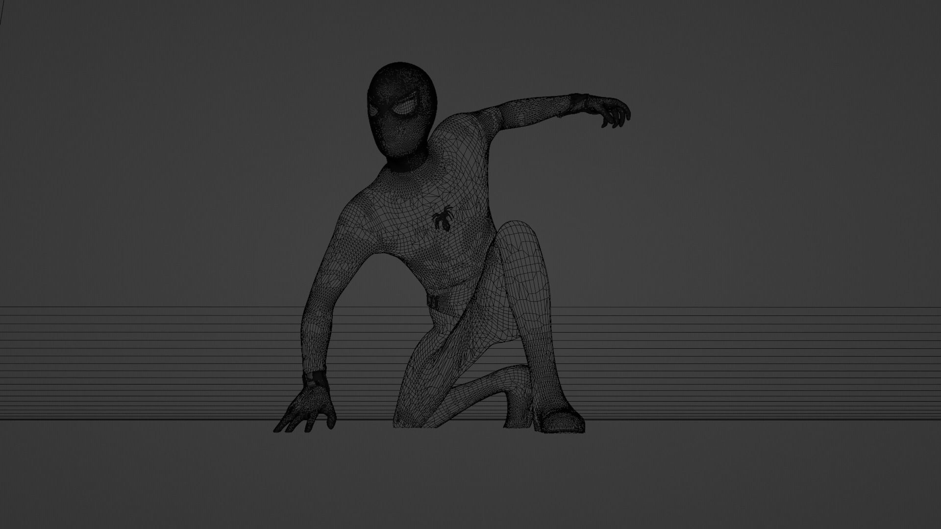 Spider-Man Civil War Prototype Suit 3D model_1