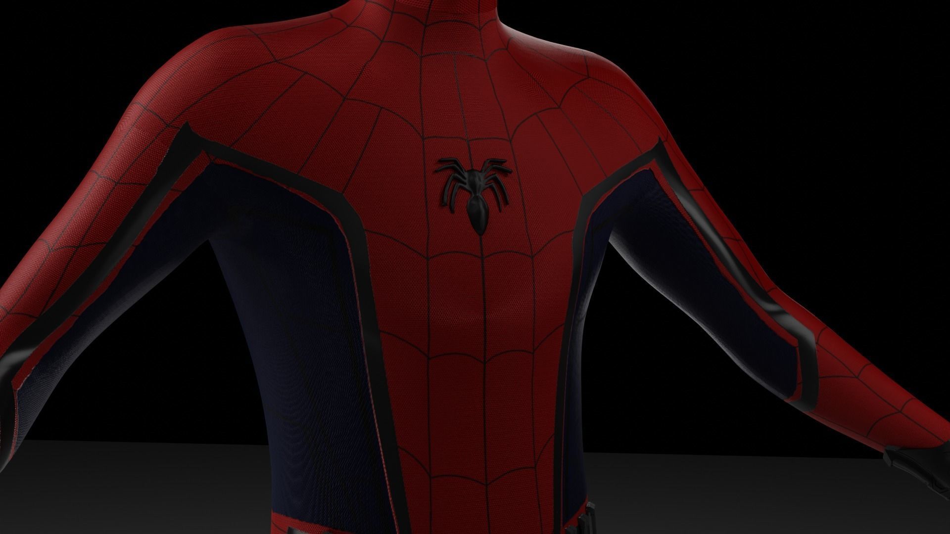 Spider-Man Civil War Prototype Suit 3D model_6