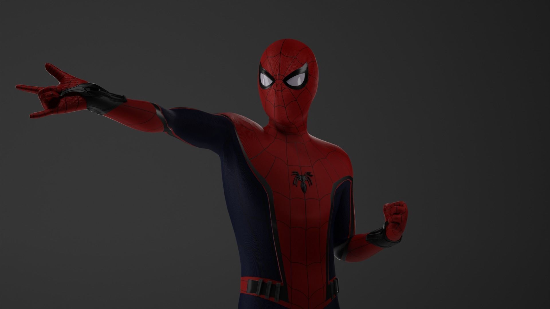 Spider-Man Civil War Prototype Suit 3D model_4