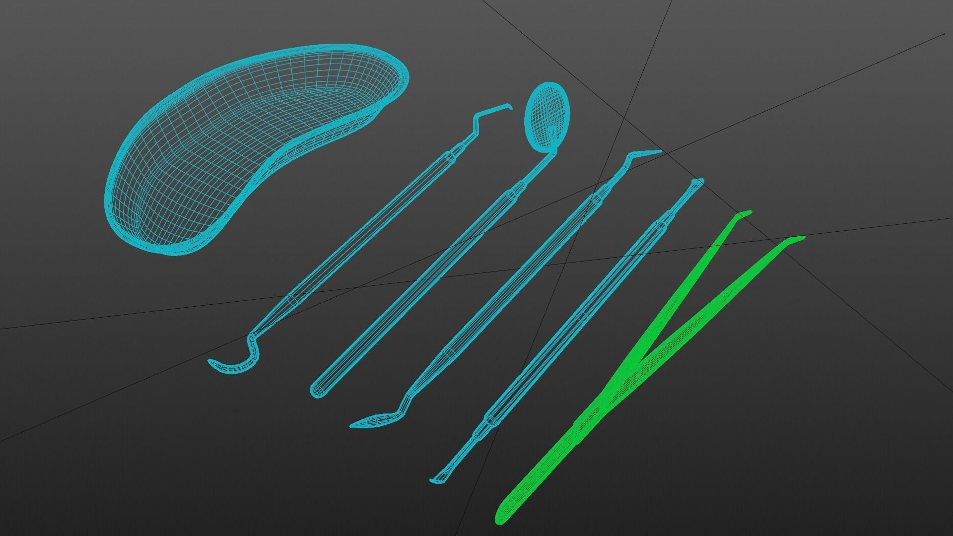 3D Dentist Tools 3D model_1