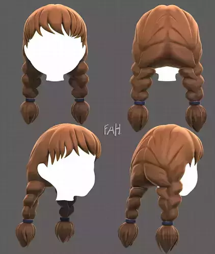 Base Hair for girl V09