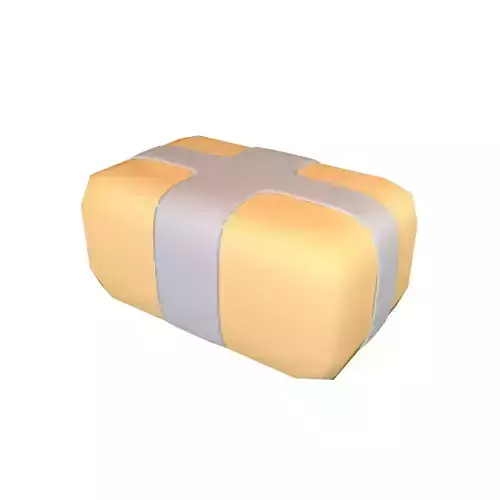 Shipping Box With Duct Tape v1 001 Free low-poly 3D model