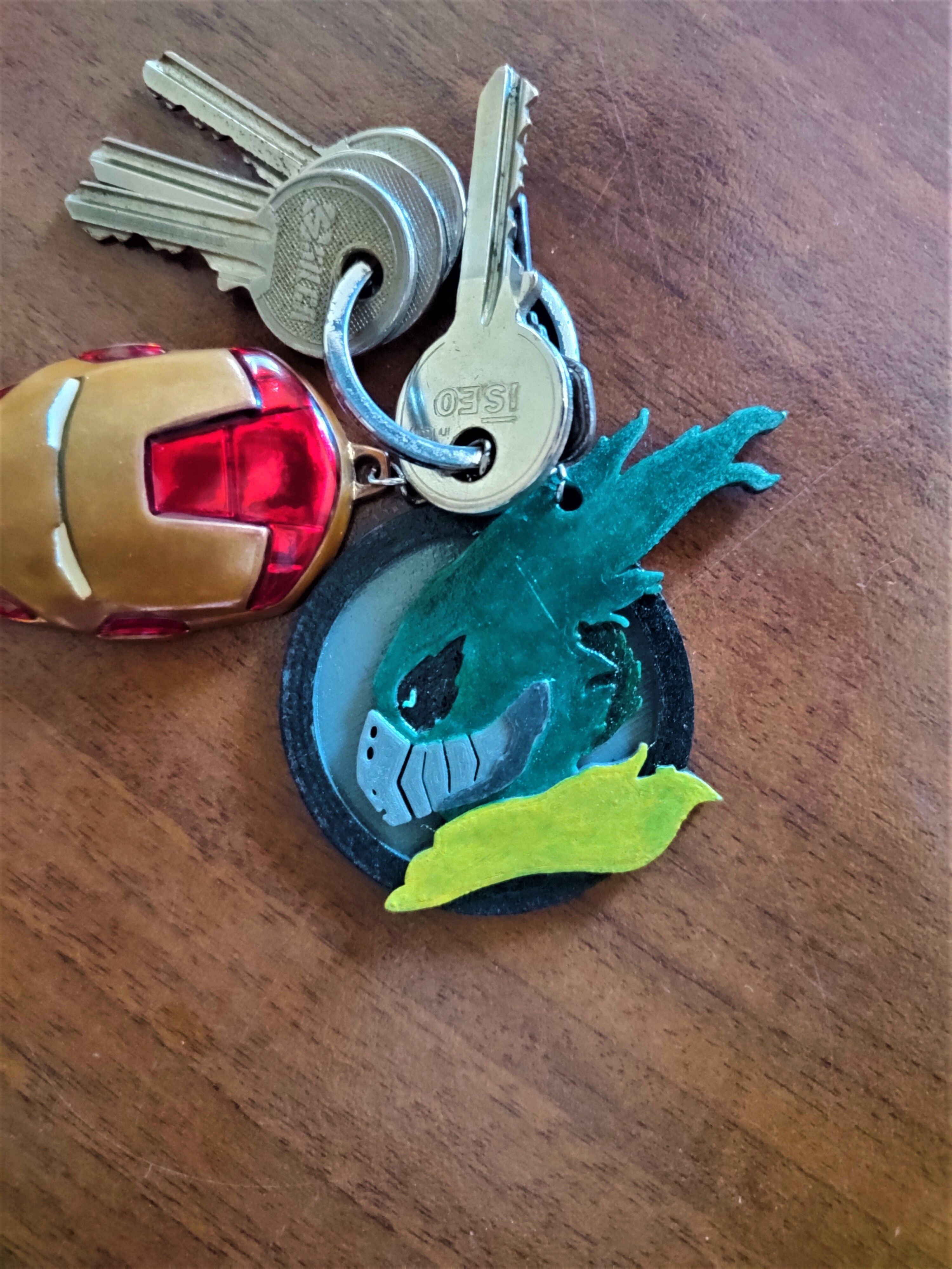 My Hero Academia Deku Vigilante keychain - free keychain file 3D print model_7