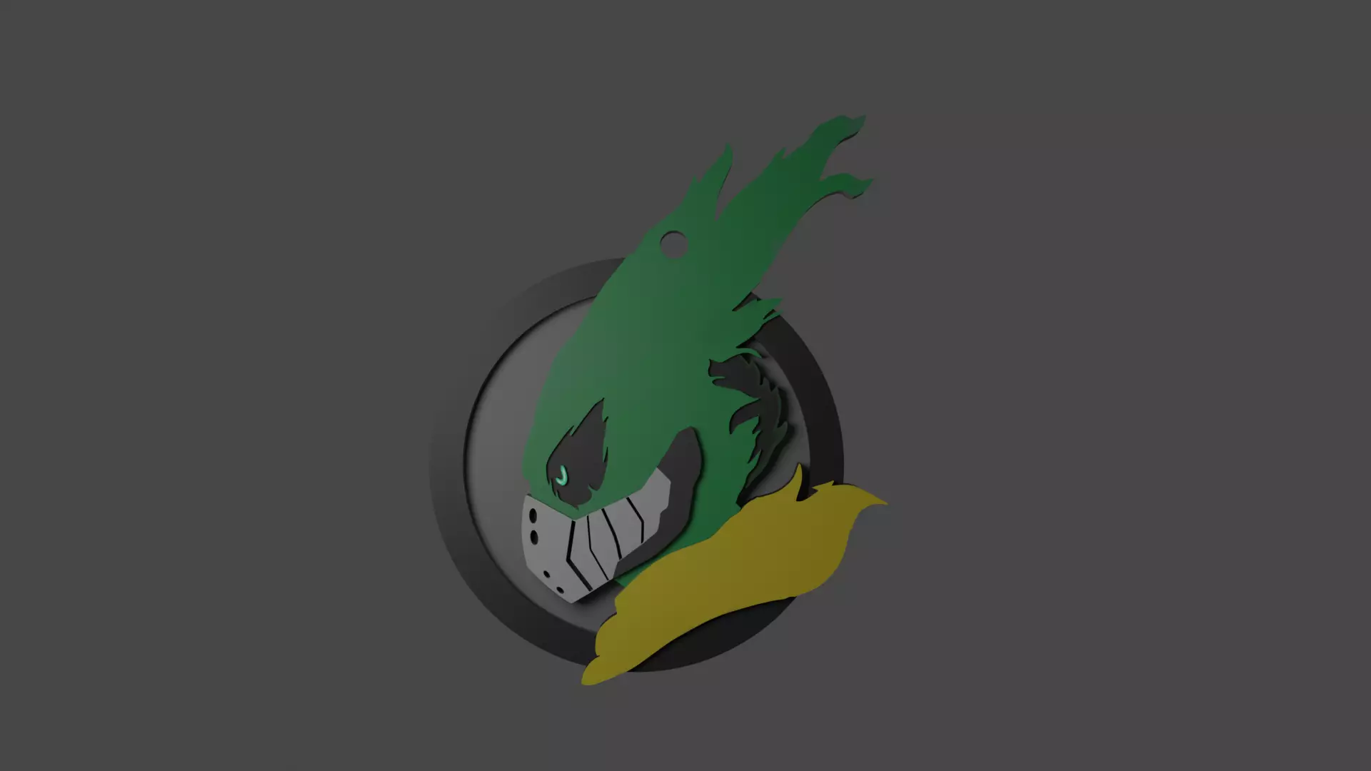 My Hero Academia Deku Vigilante keychain - free keychain file 3D print model_0