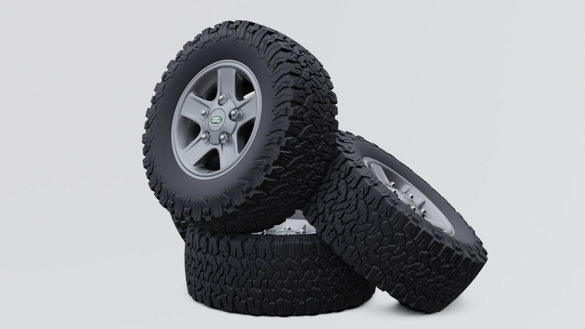 Defender Alloy Wheel 3D model_2