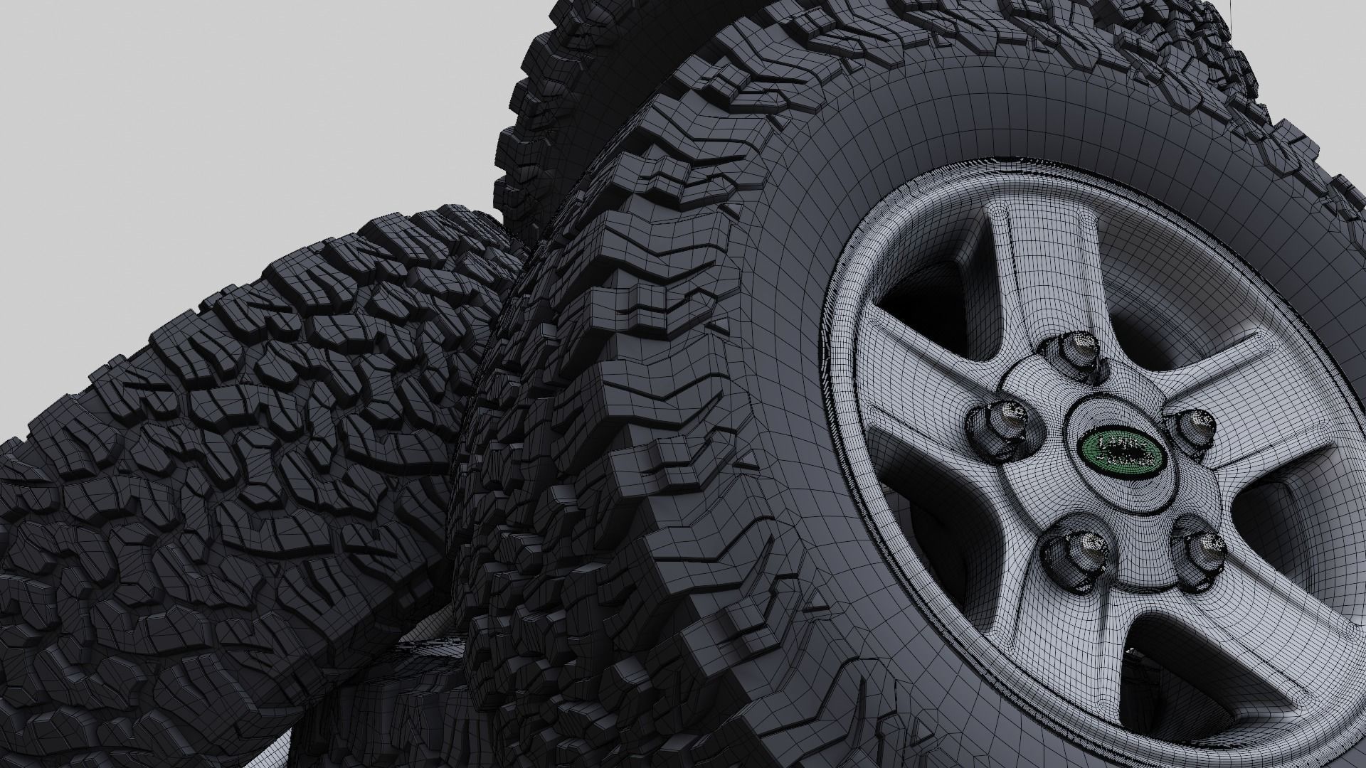 Defender Alloy Wheel 3D model_5