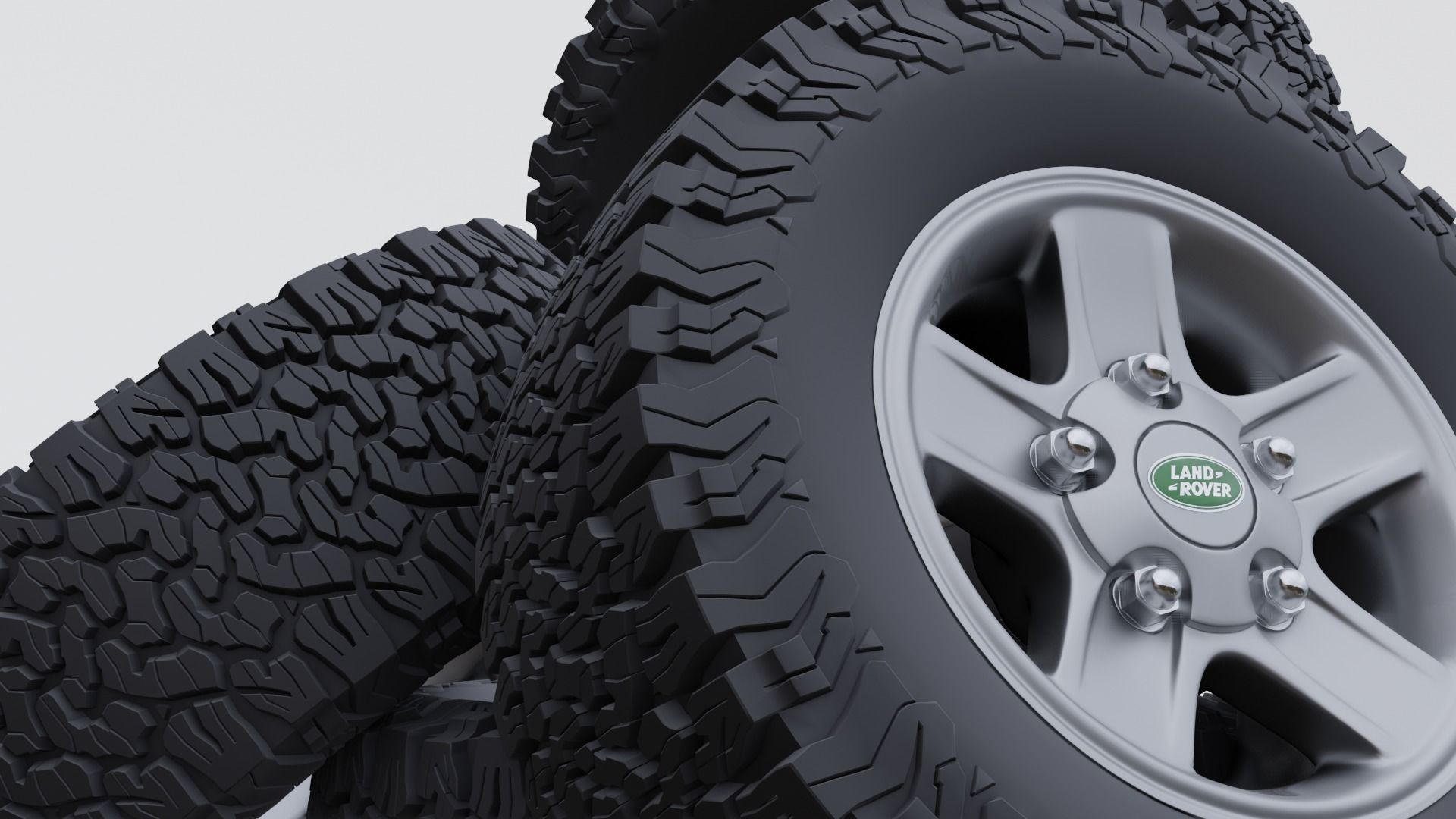 Defender Alloy Wheel 3D model_4