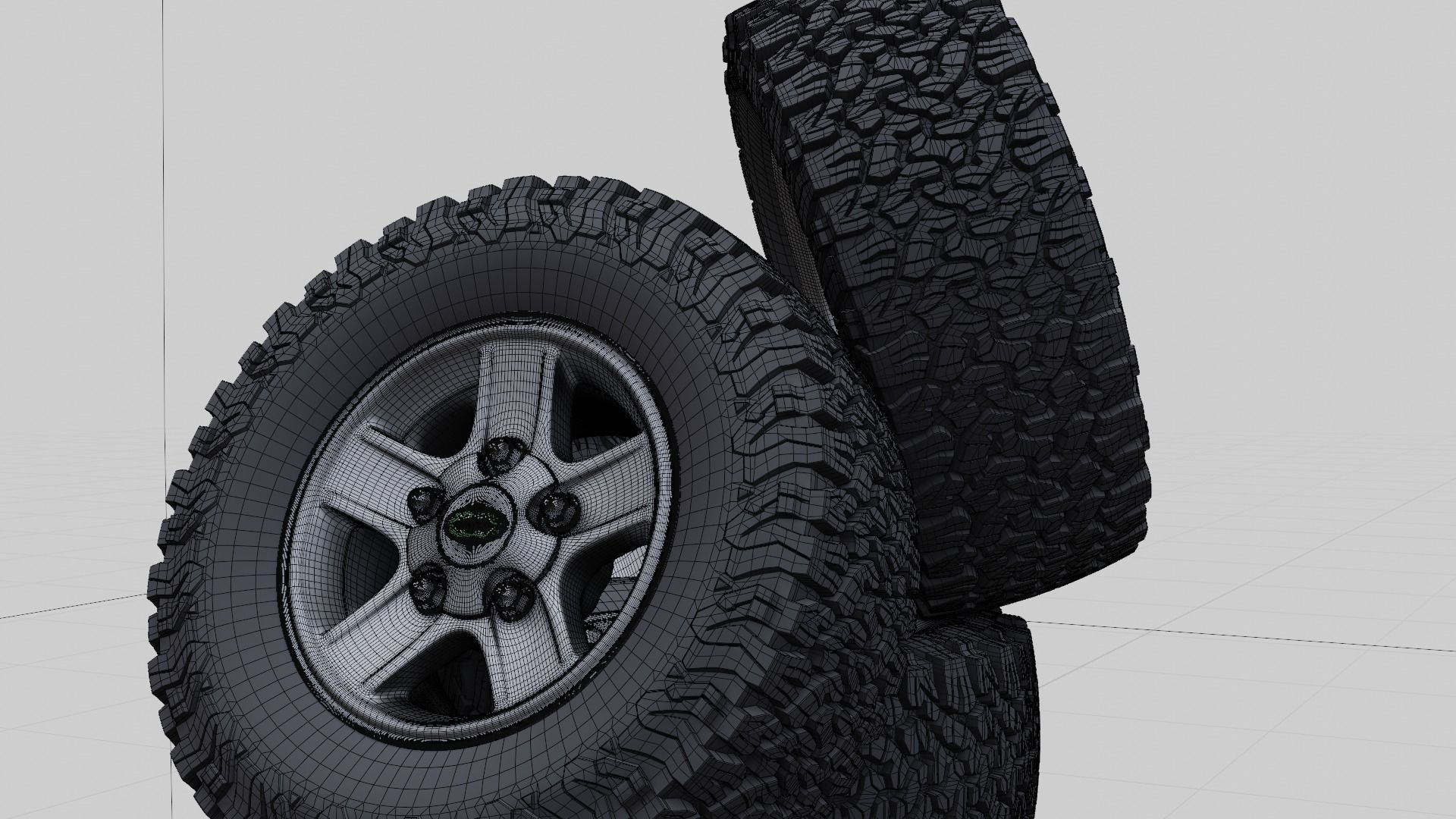 Defender Alloy Wheel 3D model_11