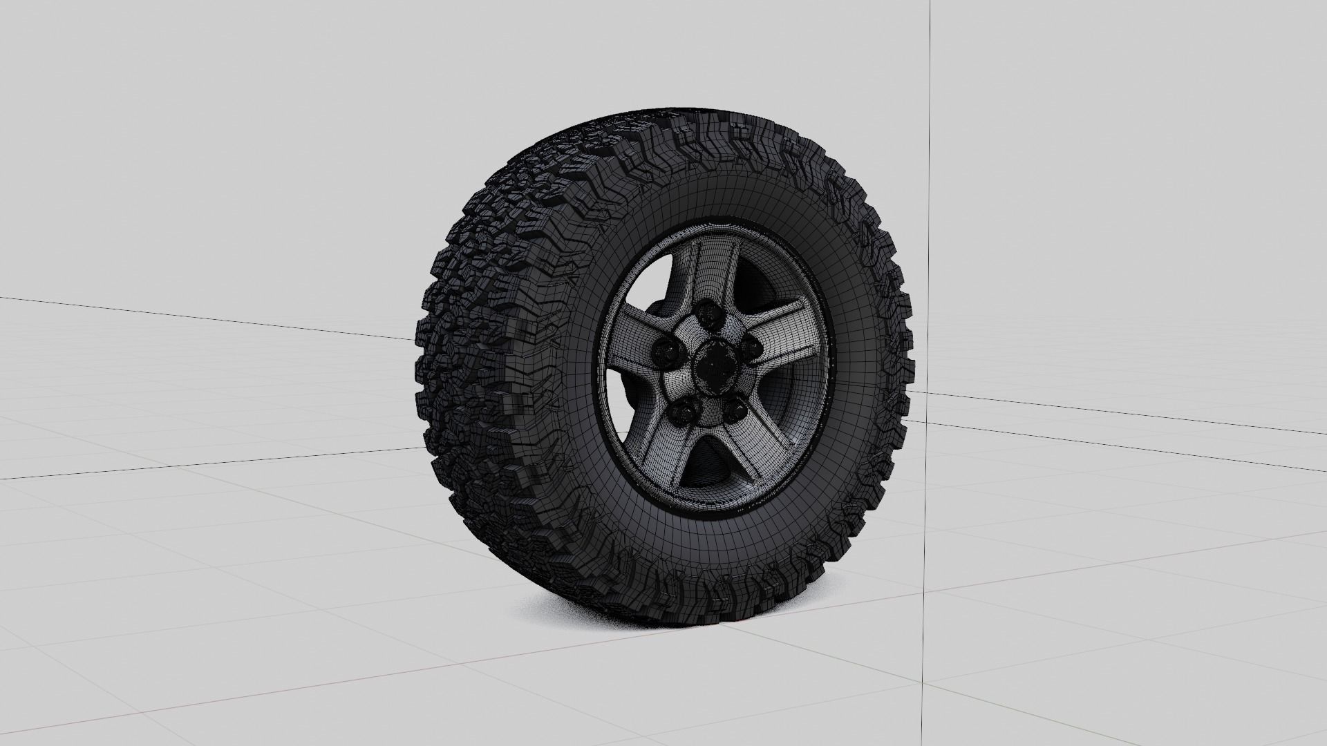 Defender Alloy Wheel 3D model_19