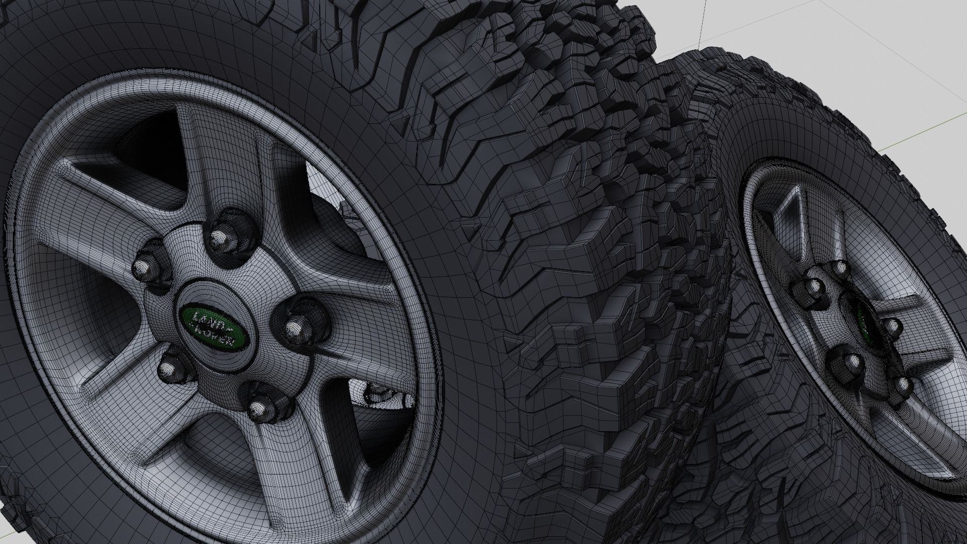 Defender Alloy Wheel 3D model_13