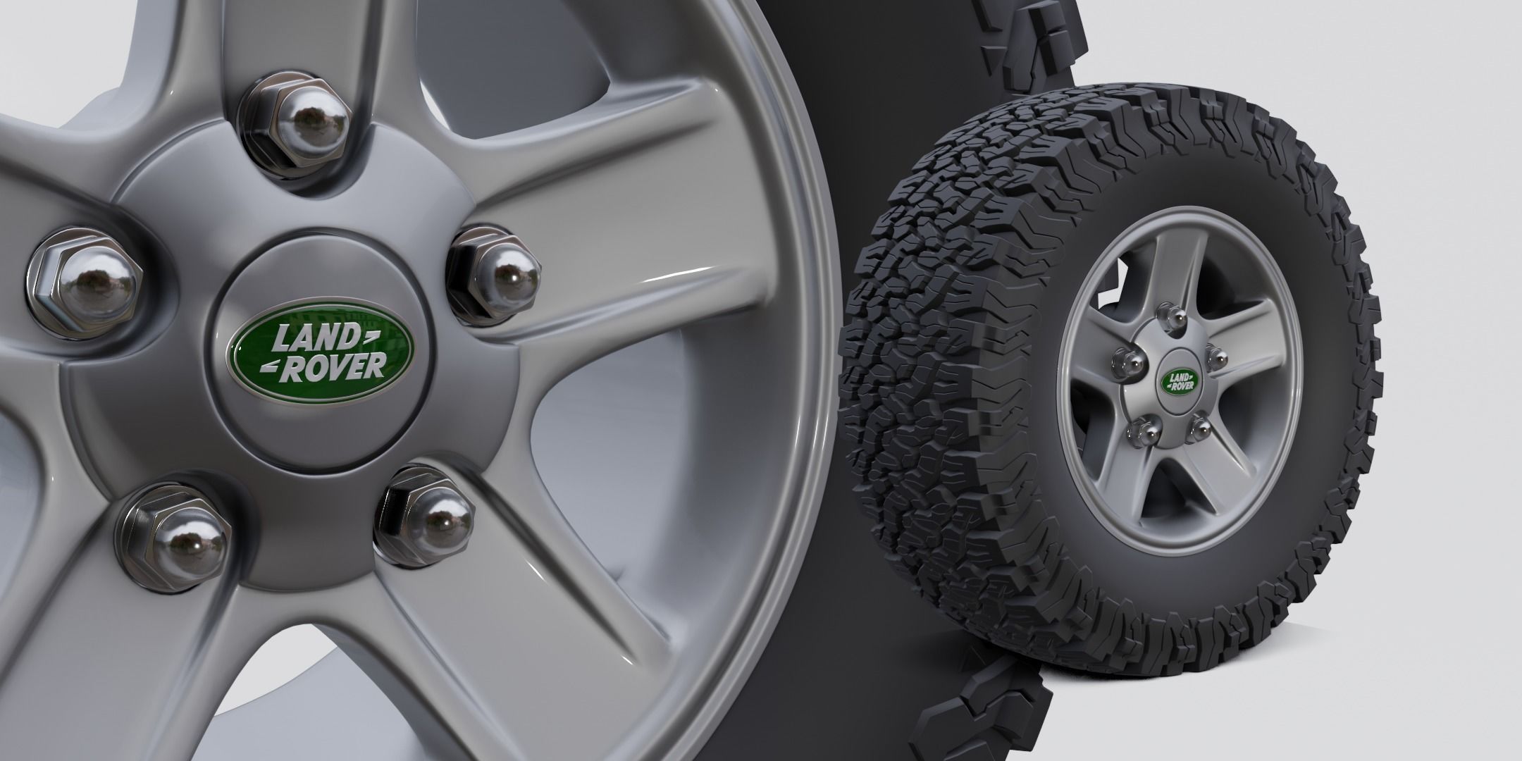 Defender Alloy Wheel 3D model_1