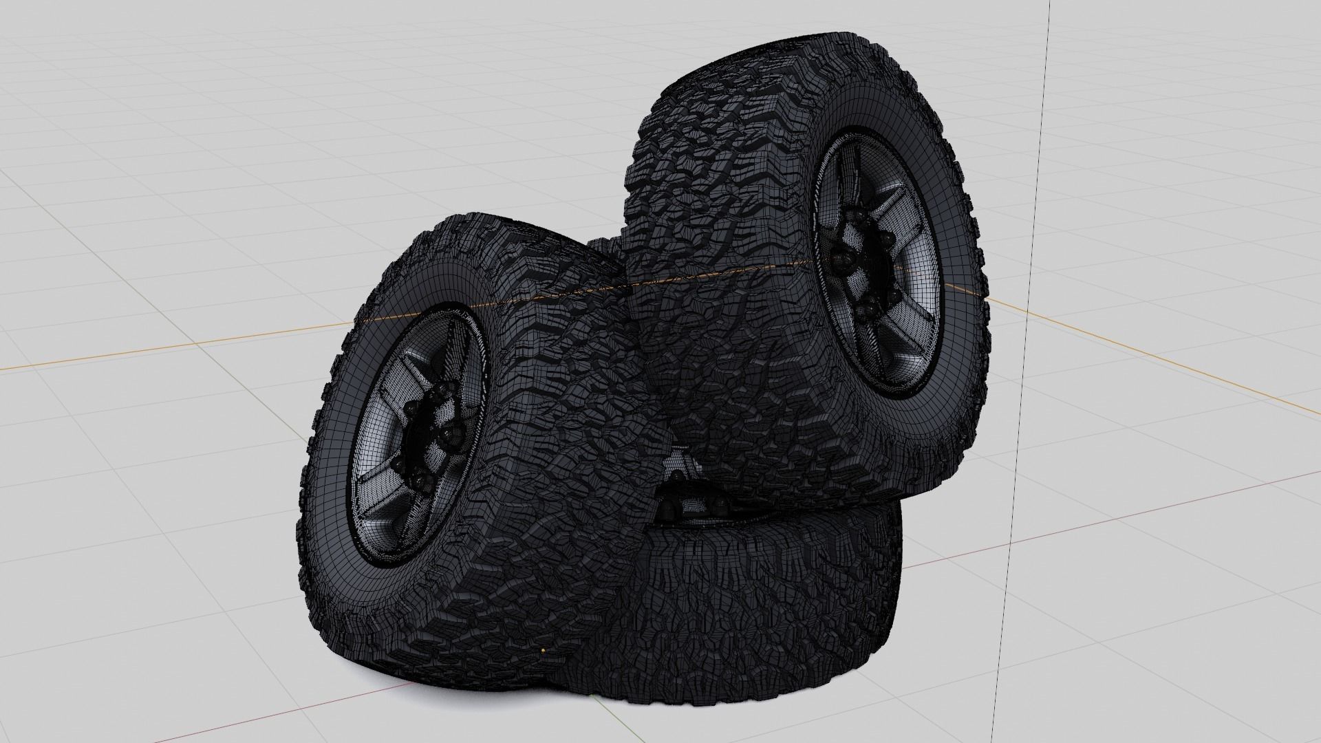Defender Alloy Wheel 3D model_7