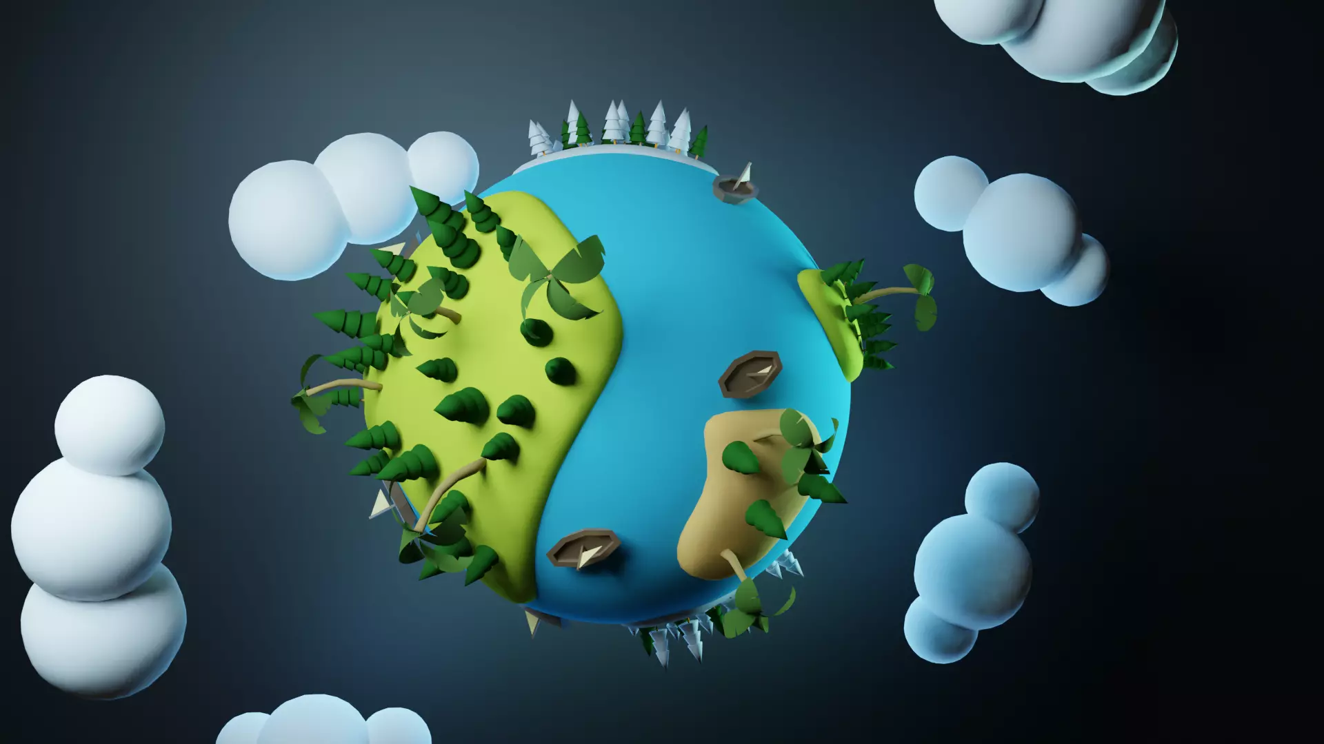 Earth planet  3D model_0