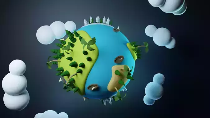  Earth planet  3D model