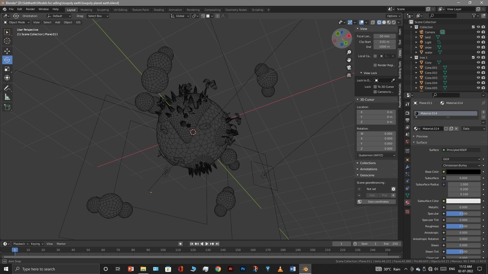 Earth planet  3D model_34