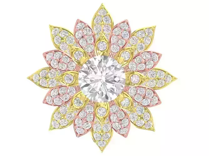 diamond flower ring 3499