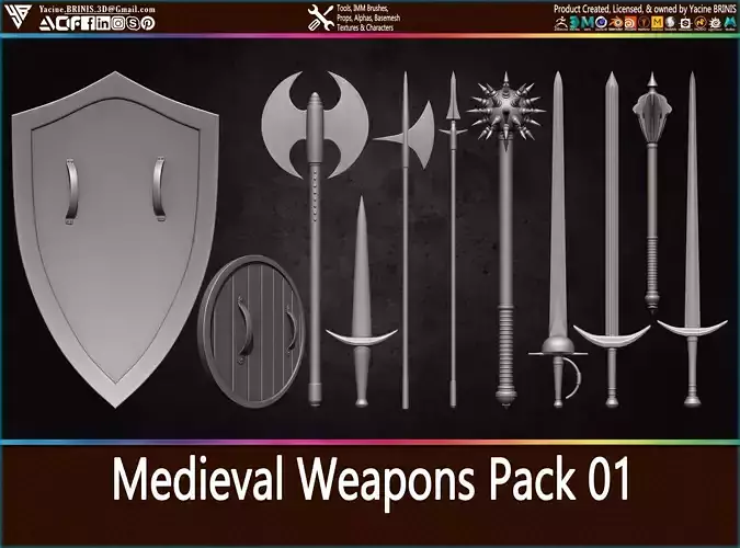 Medieval Weapons Pack 01