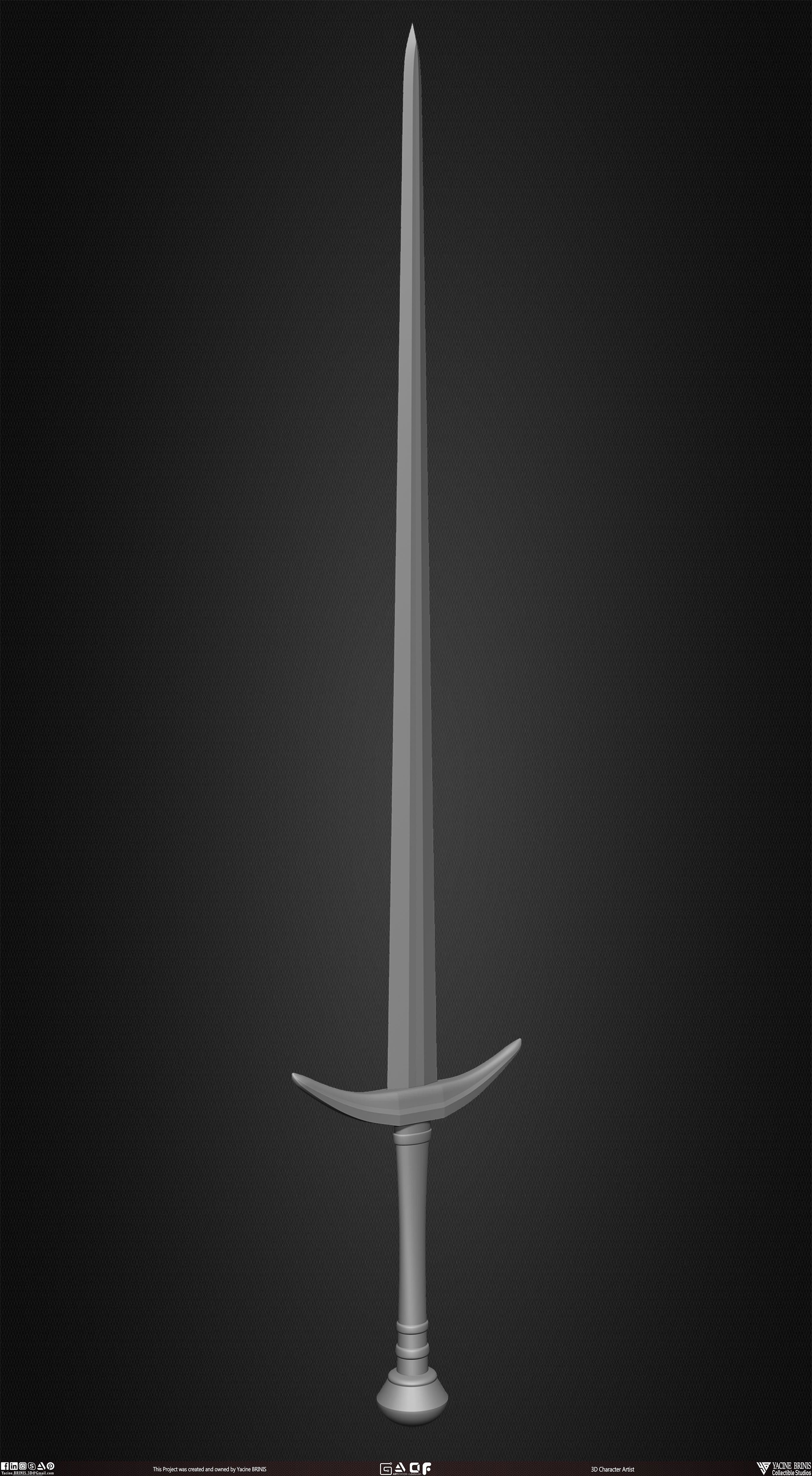 Medieval Weapons Pack 01 Low-poly 3D model_25