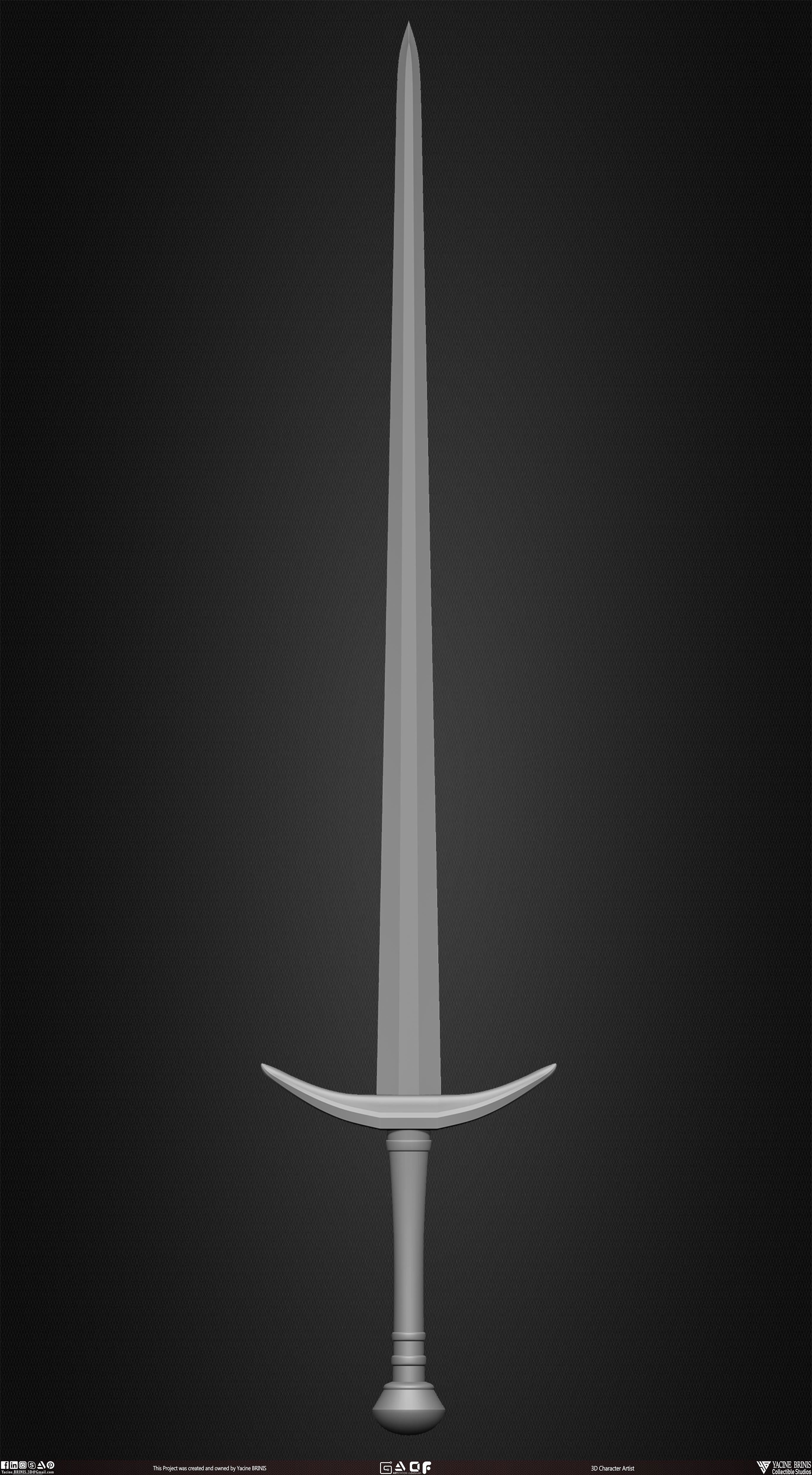 Medieval Weapons Pack 01 Low-poly 3D model_15