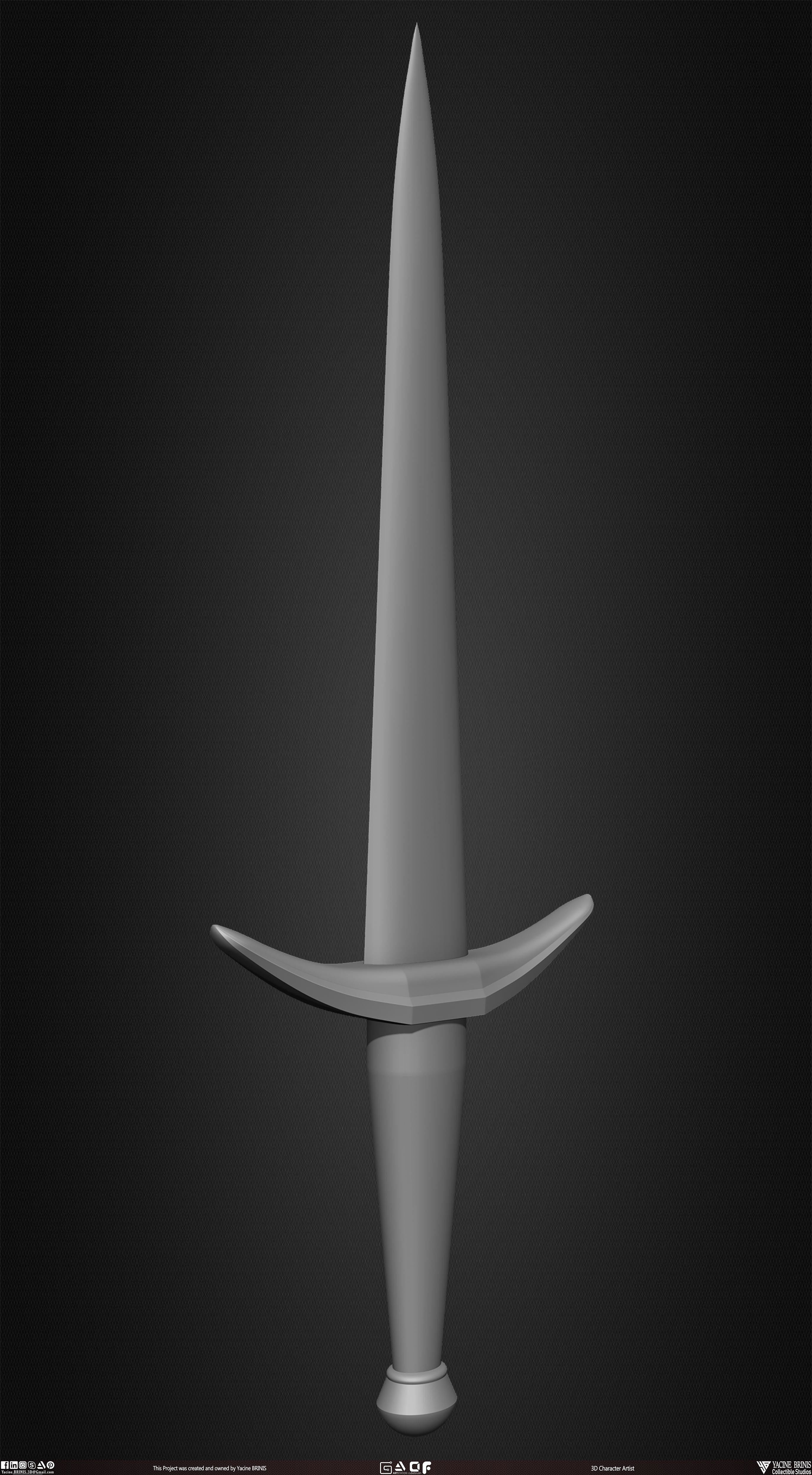 Medieval Weapons Pack 01 Low-poly 3D model_26