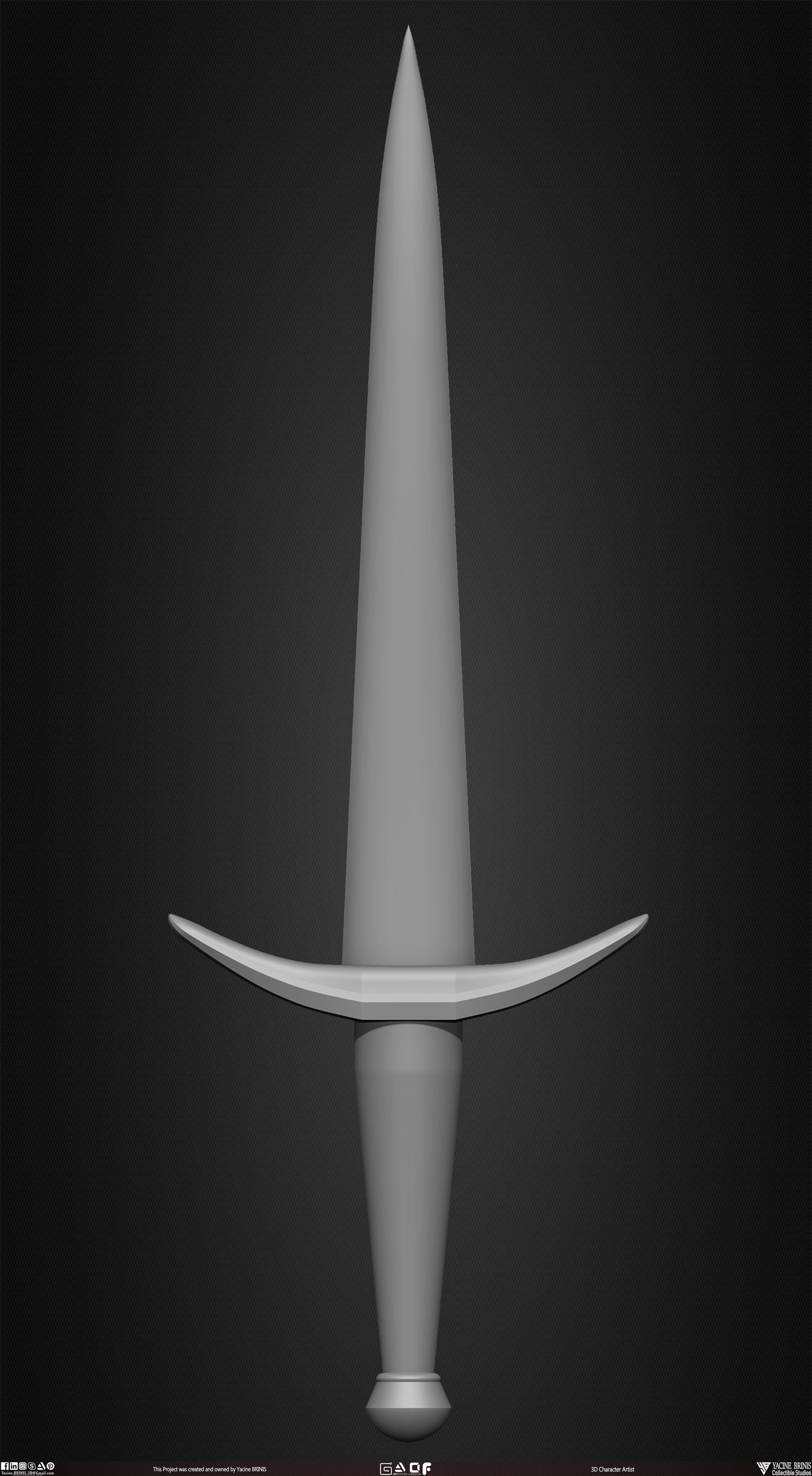 Medieval Weapons Pack 01 Low-poly 3D model_10