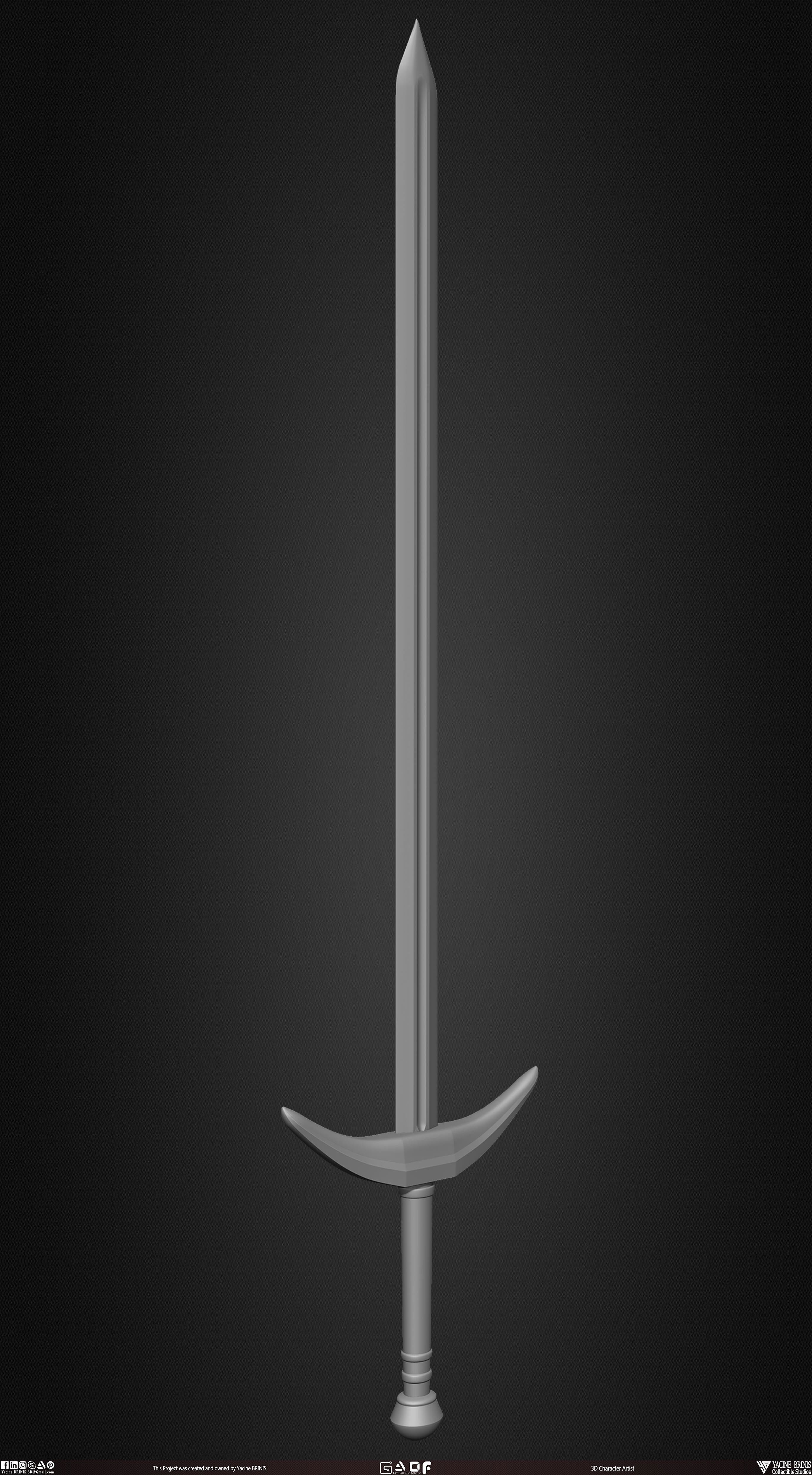 Medieval Weapons Pack 01 Low-poly 3D model_27