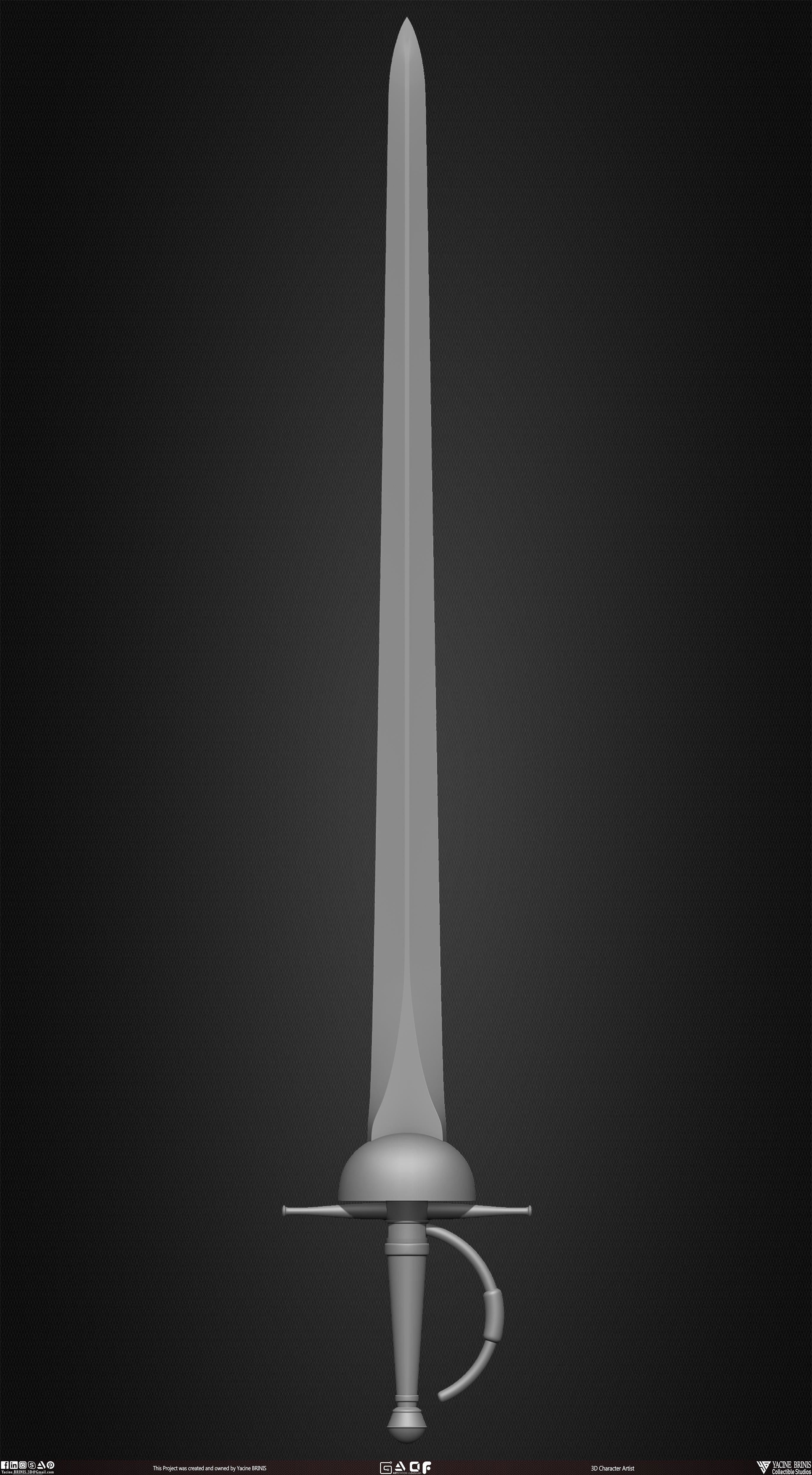 Medieval Weapons Pack 01 Low-poly 3D model_14