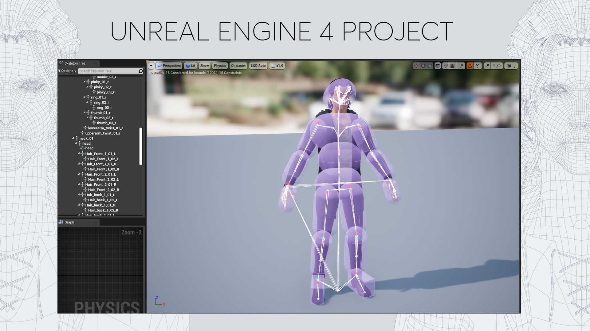 Eren Yeager - Game Ready  low-poly 3d model UE4 Low-poly 3D model_13