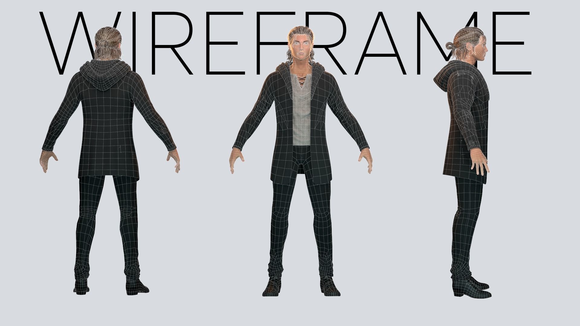 Eren Yeager - Game Ready  low-poly 3d model UE4 Low-poly 3D model_6