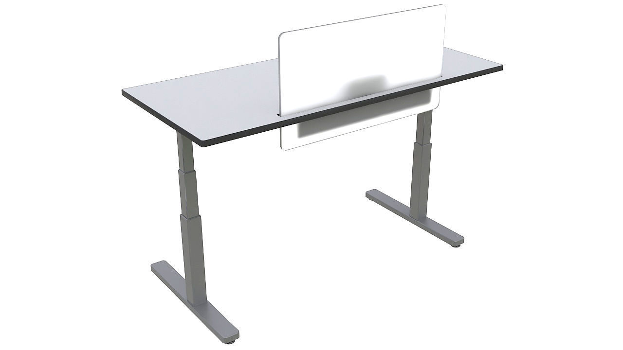 Adjustable height desk 3D model_4