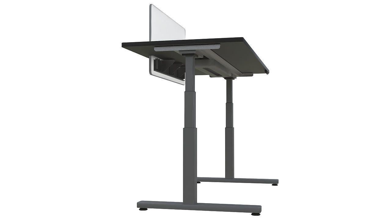 Adjustable height desk 3D model_6