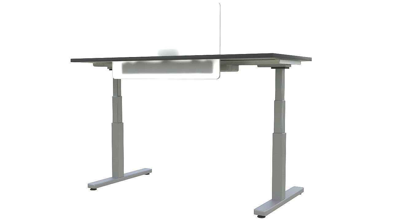 Adjustable height desk 3D model_5