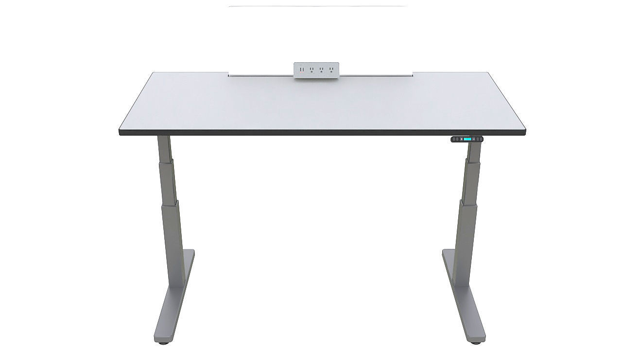 Adjustable height desk 3D model_1