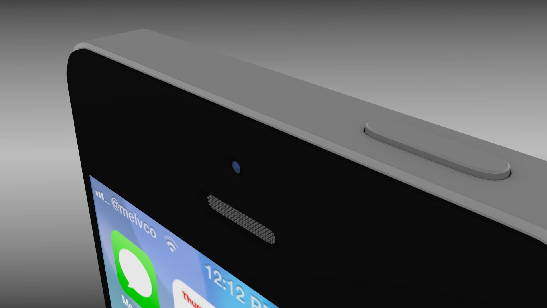 Iphone 5S Black 3D model_3