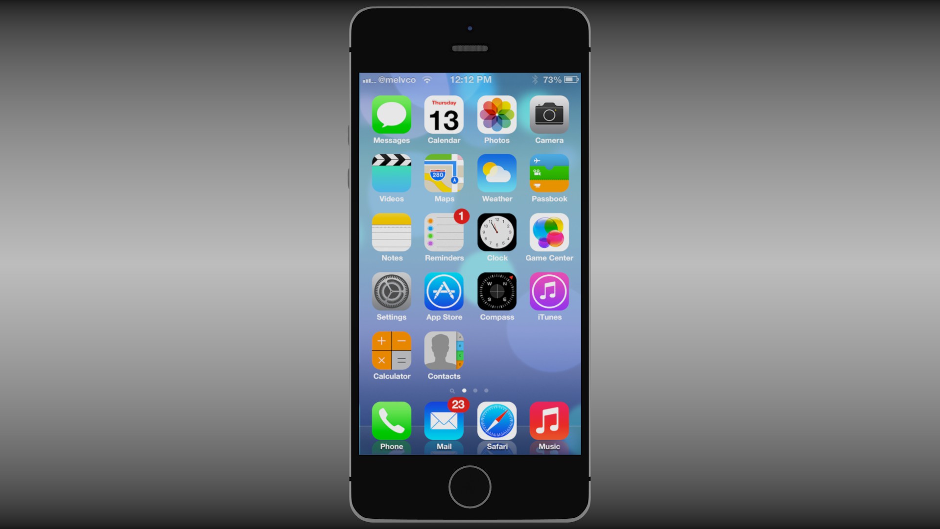 Iphone 5S Black 3D model_1