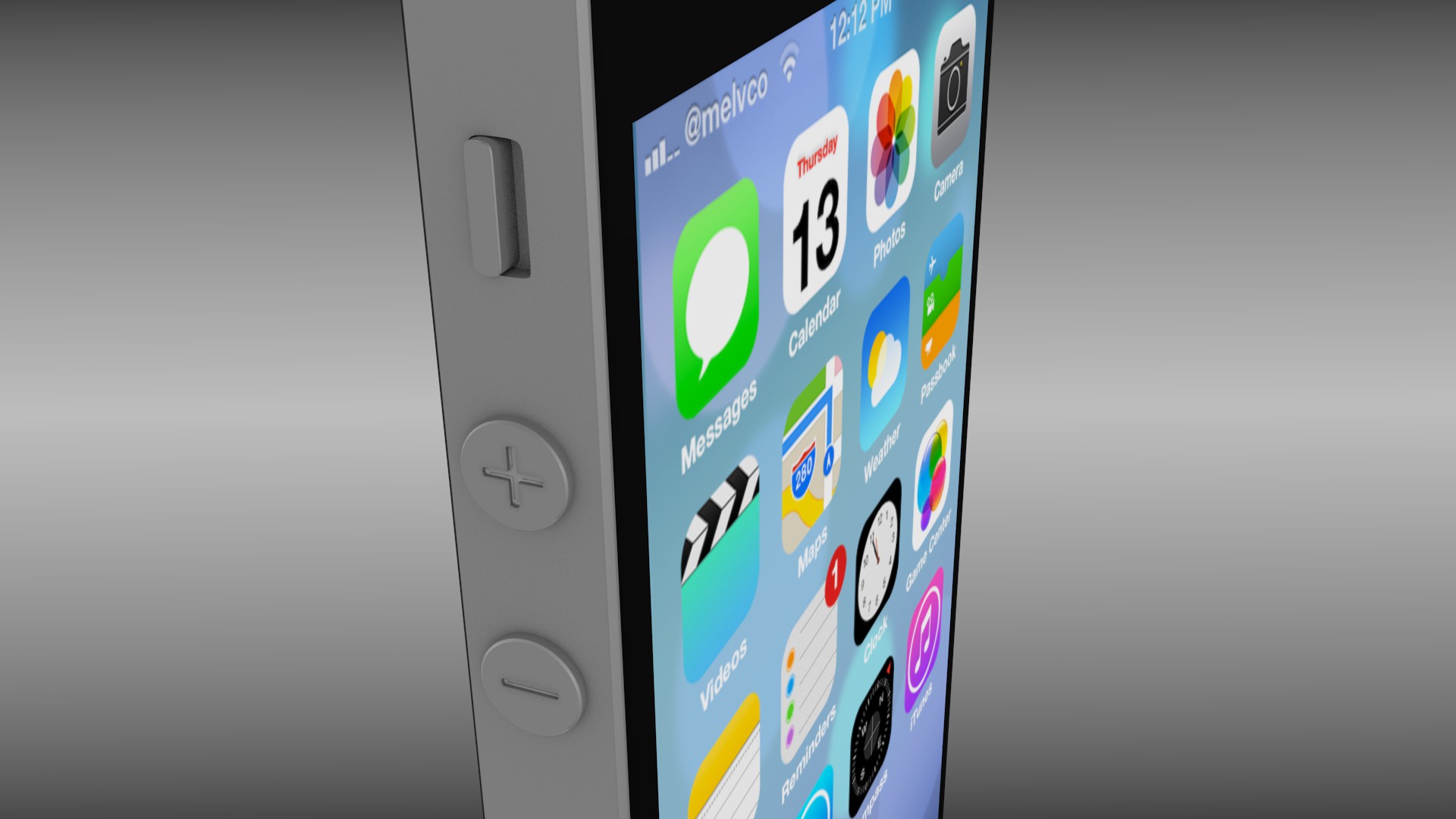 Iphone 5S Black 3D model_5