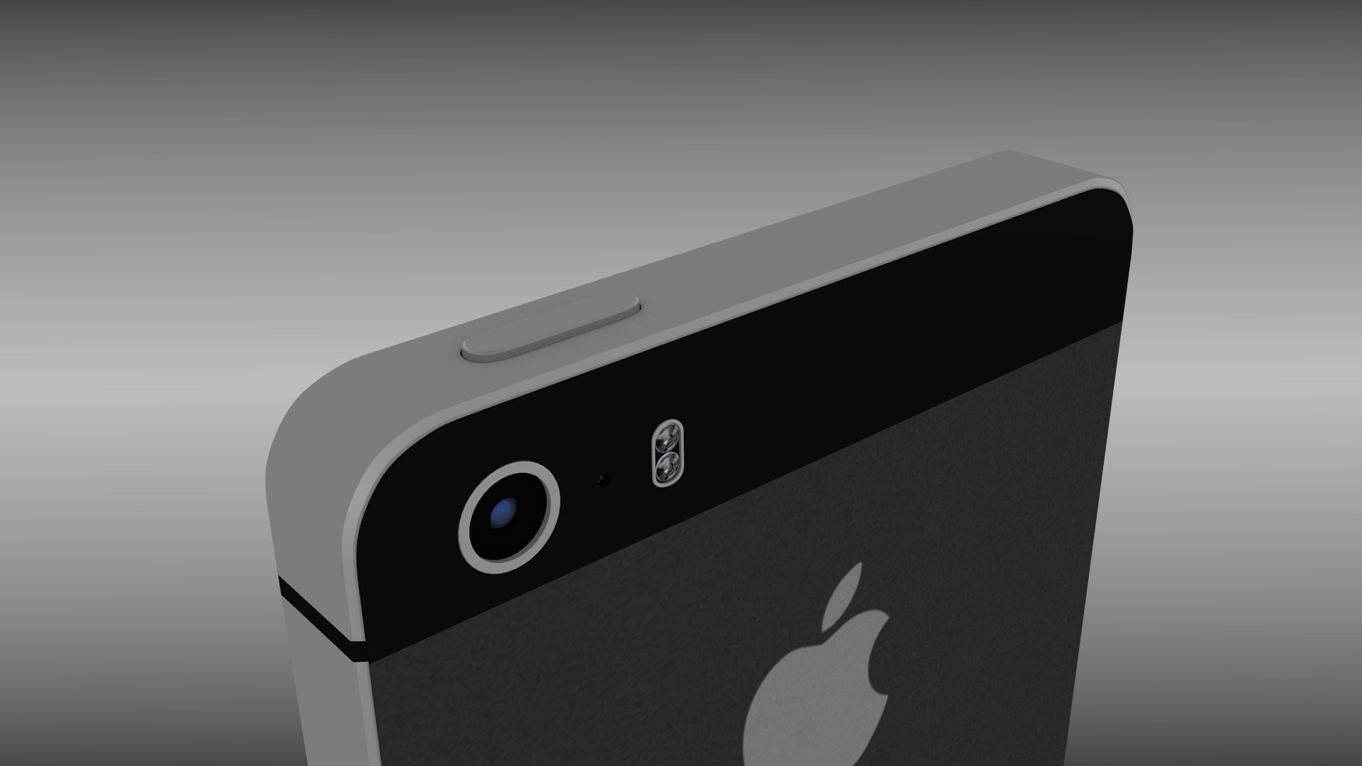 Iphone 5S Black 3D model_4