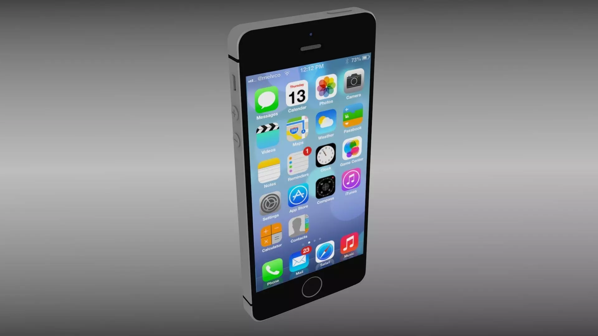 Iphone 5S Black 3D model_0