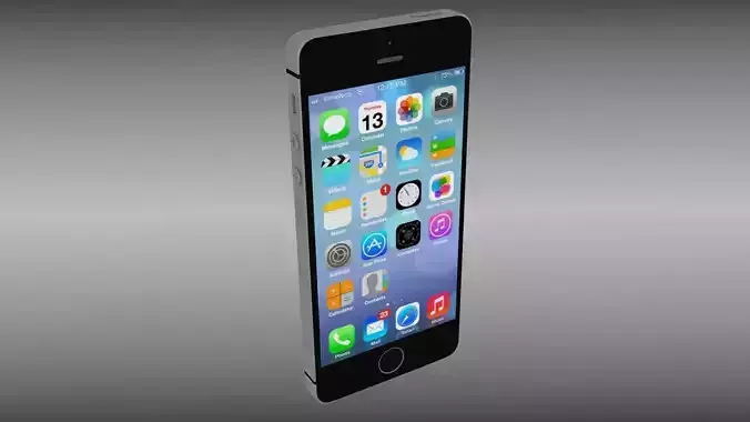 Iphone 5S Black 3D model Iphone 5S Black 3D model