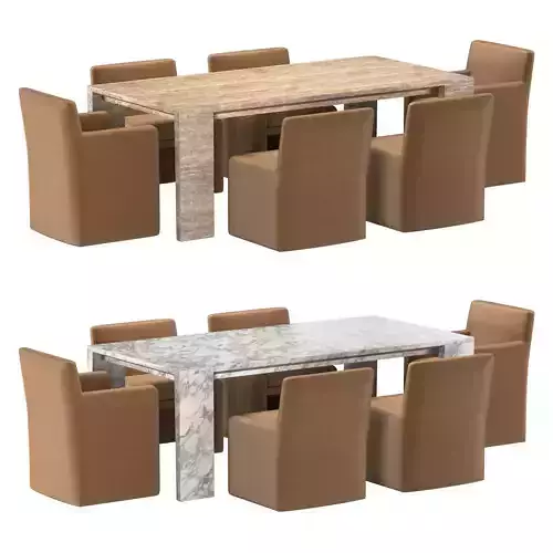 WYETH  TABLE MATTIA CHAIR 3D model