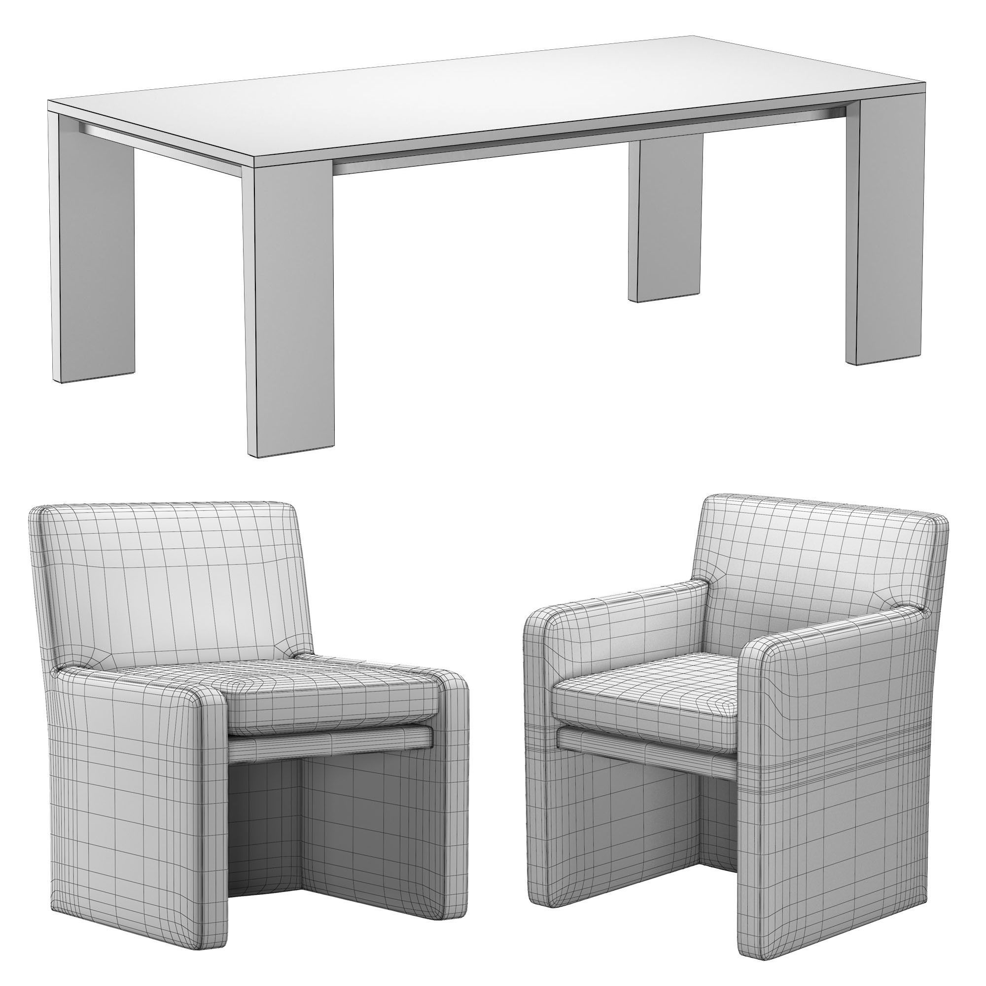 WYETH  TABLE MATTIA CHAIR 3D model_3