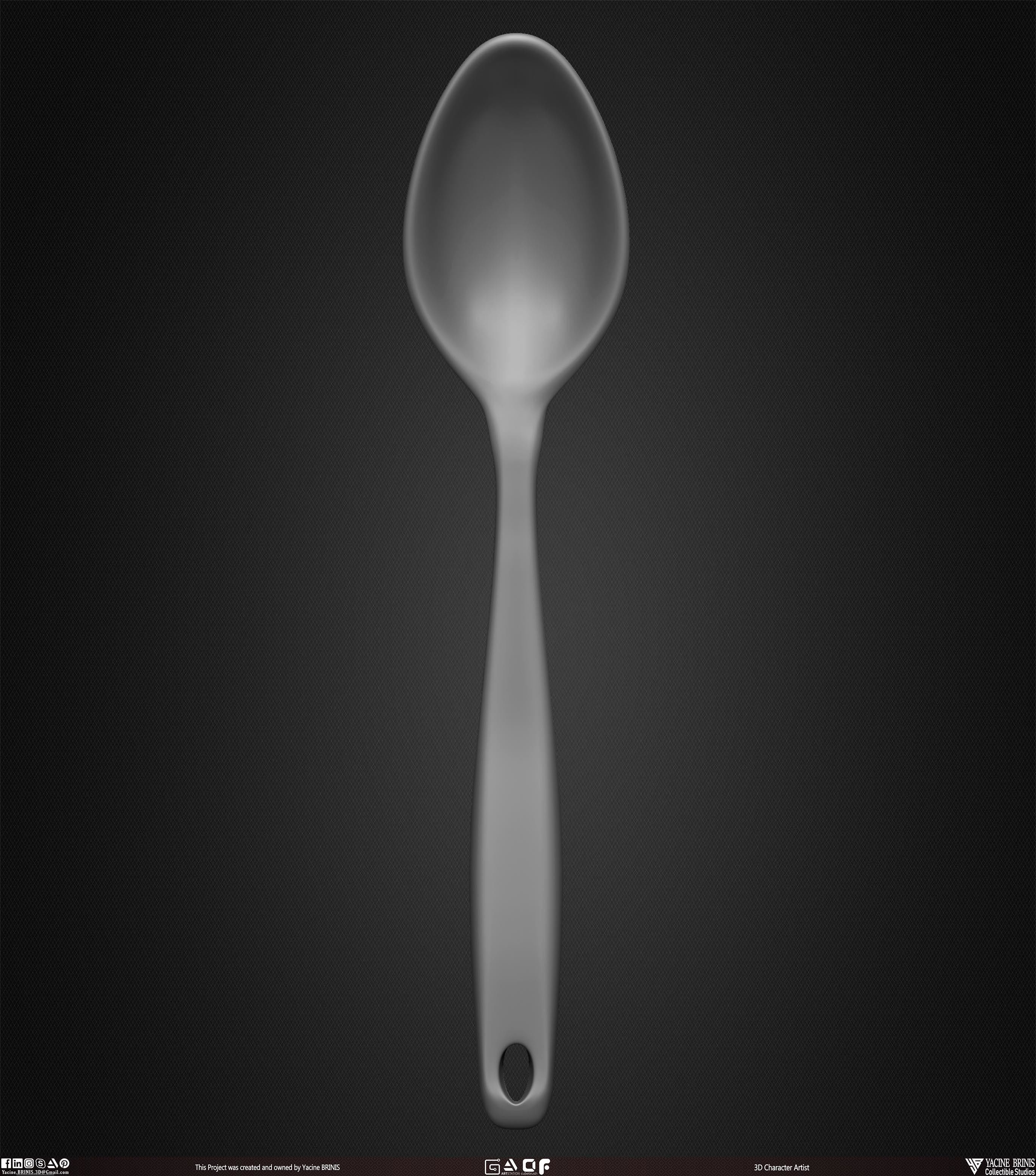 Collection of 40 Kitchen Prop Dishes Vol 01 Low-poly 3D model_36