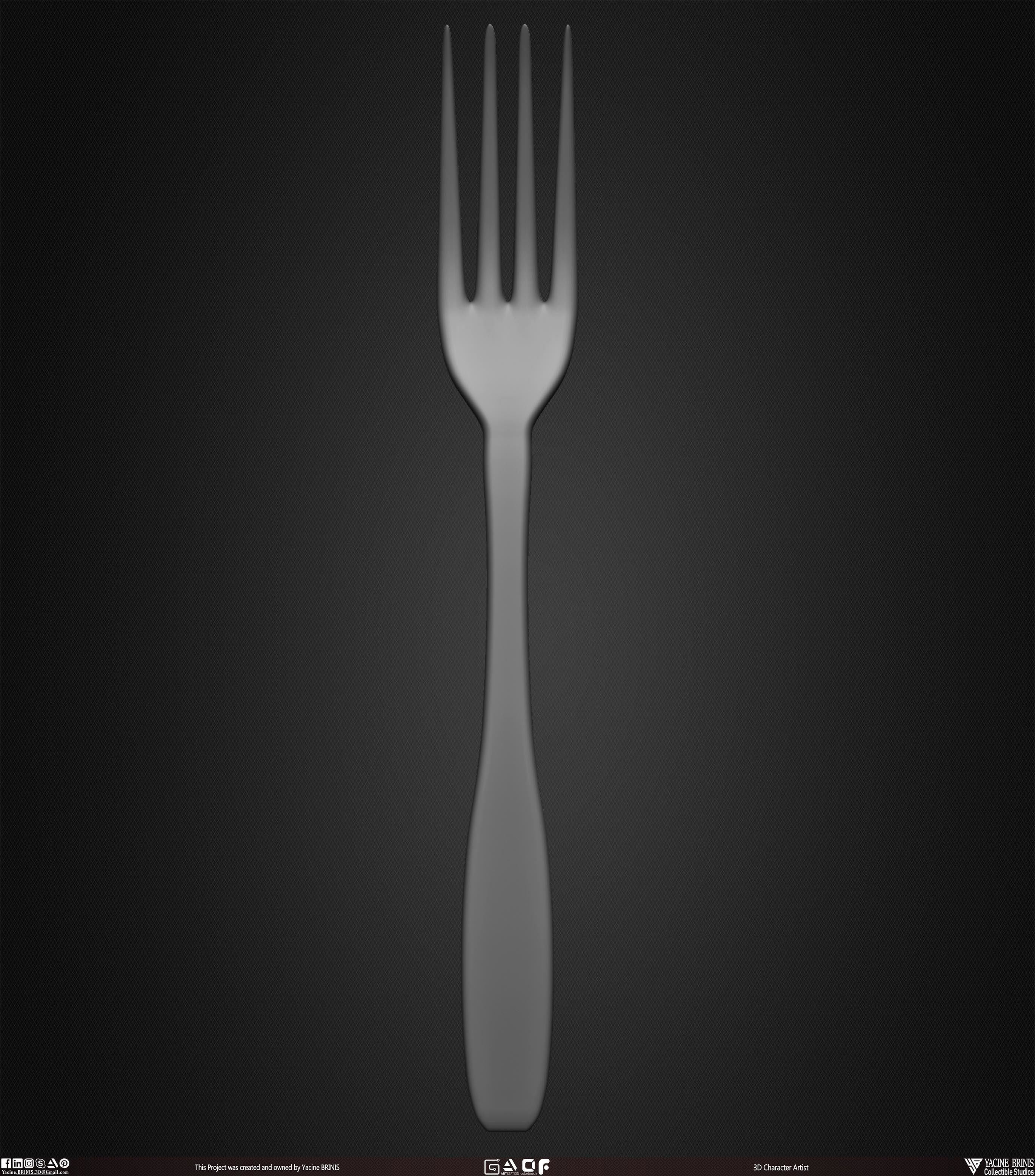 Collection of 40 Kitchen Prop Dishes Vol 01 Low-poly 3D model_38