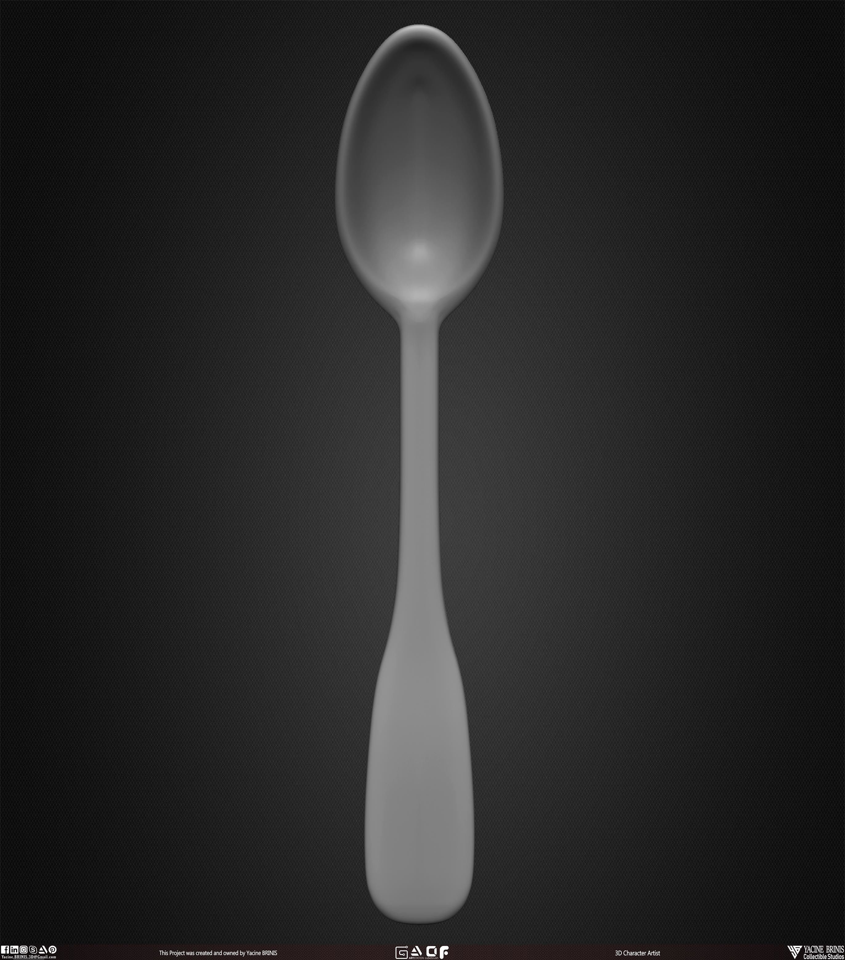 Collection of 40 Kitchen Prop Dishes Vol 01 Low-poly 3D model_35