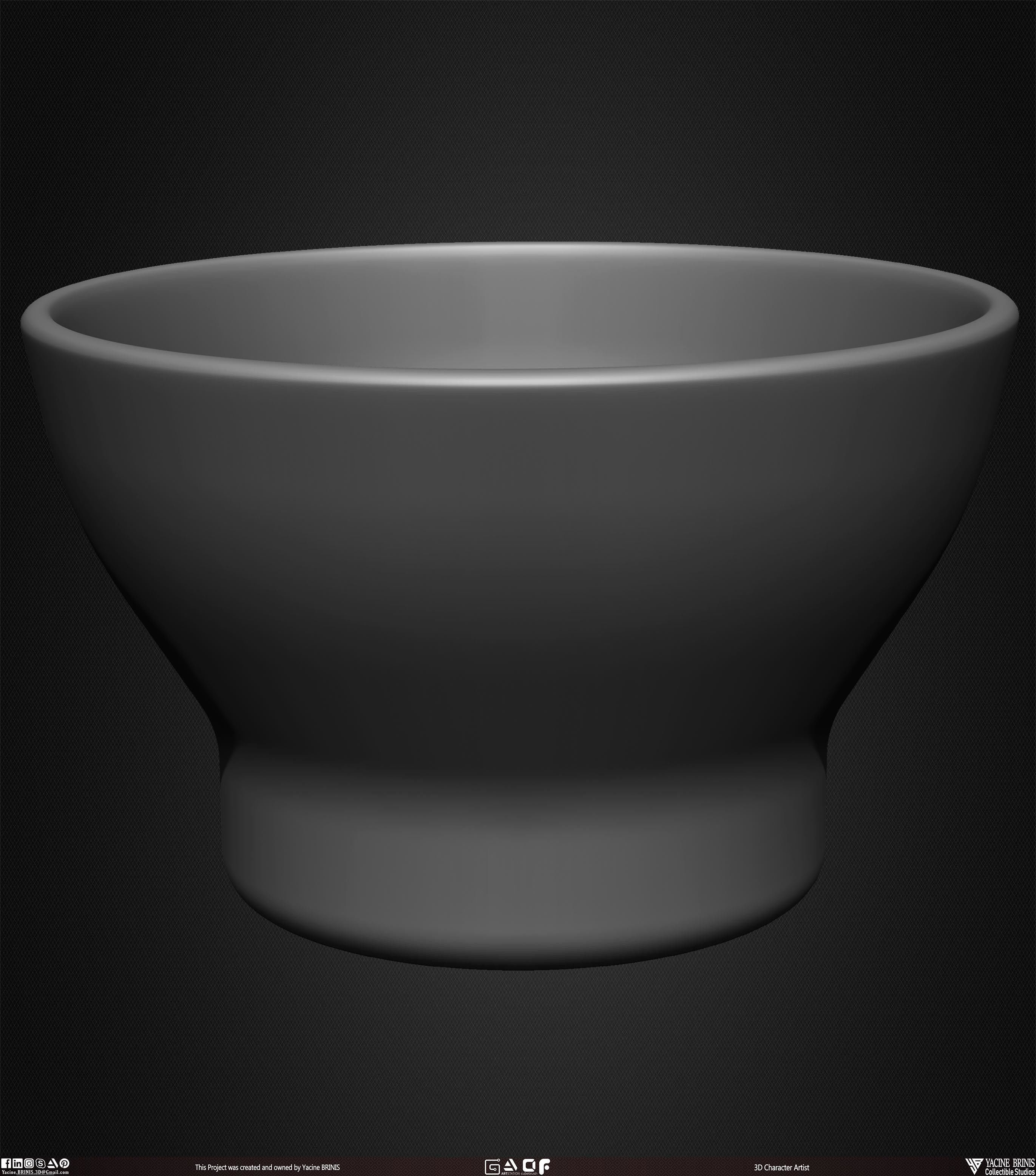 Collection of 40 Kitchen Prop Dishes Vol 01 Low-poly 3D model_31