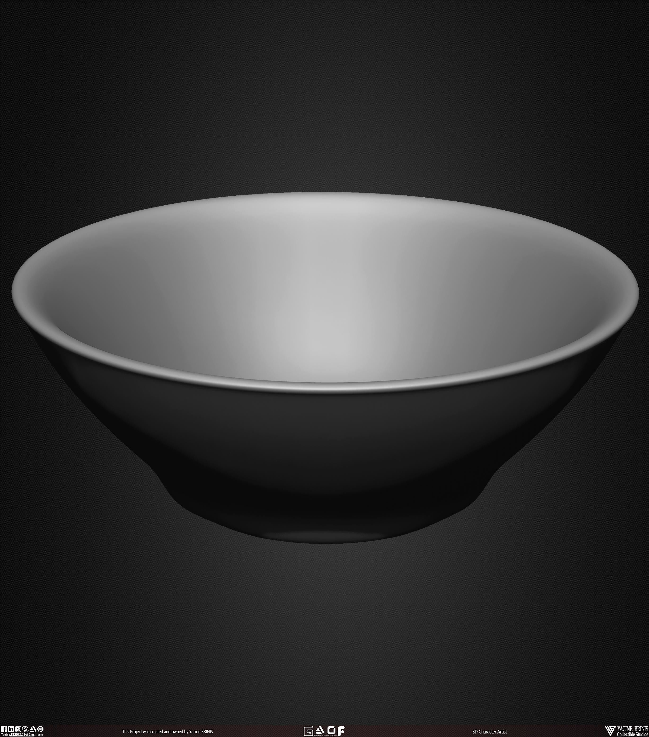 Collection of 40 Kitchen Prop Dishes Vol 01 Low-poly 3D model_18