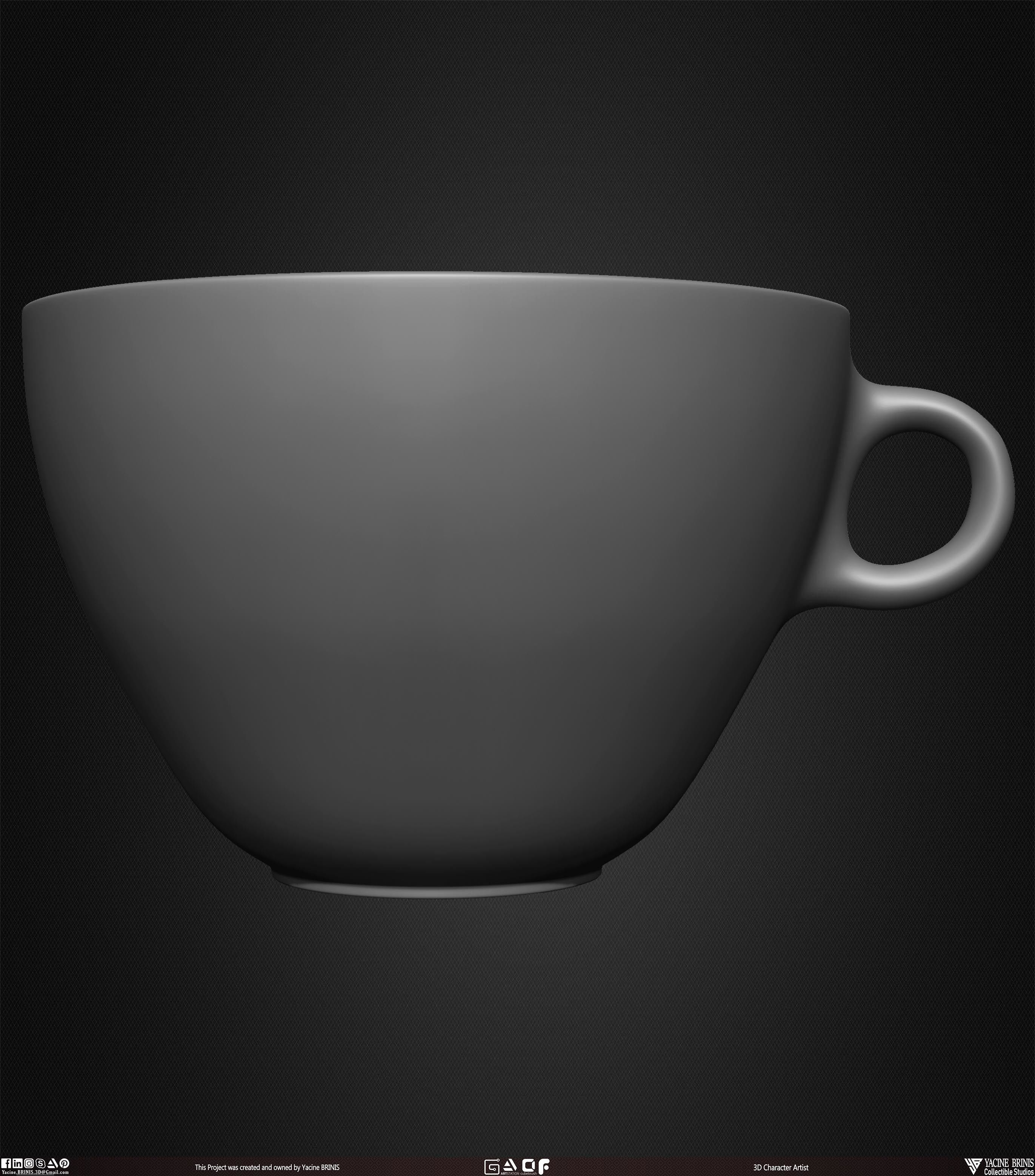 Collection of 40 Kitchen Prop Dishes Vol 01 Low-poly 3D model_13